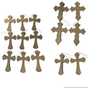 15 craft crosses ornaments ready to paint 3D